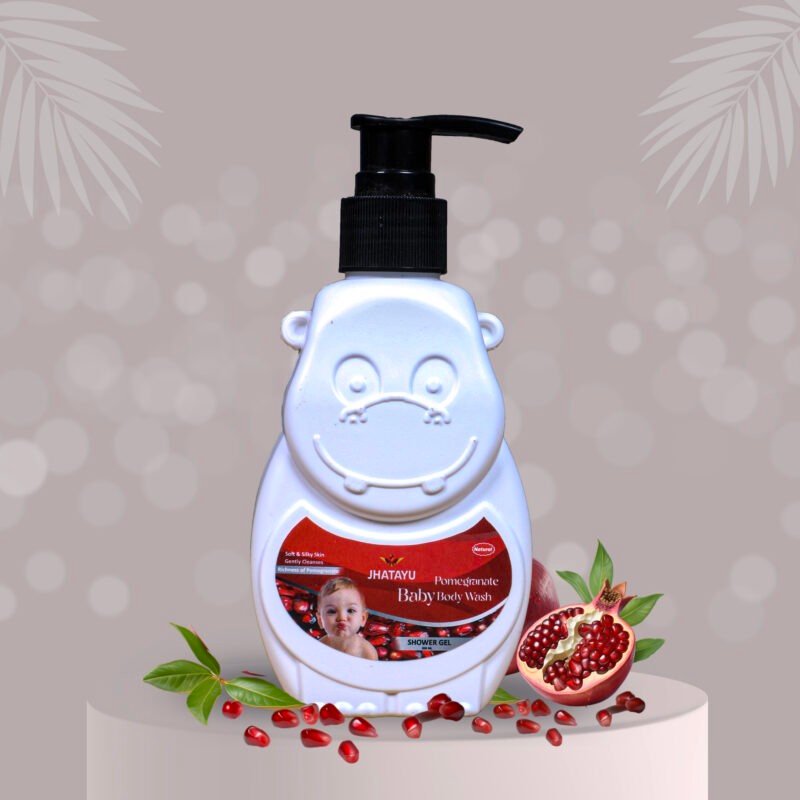 Jhatayu cosmetics - pomegranate kids body wash 200ml